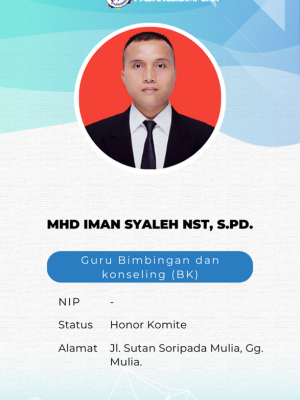 Mhd Iman Syaleh Nst, S.Pd.